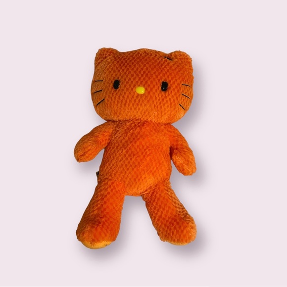 Build-A-Bear Other - Build a Bear Hello Kitty Orange Halloween Pumpkin 2011 Waffle Pattern Plush